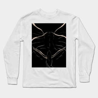 free bird woman outline free hand Long Sleeve T-Shirt